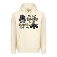 Sandshell the best things in life mess up your hair Premium Hoodie - MaliasSmallBusiness
