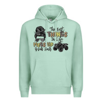 Seafoam the best things in life mess up your hair Premium Hoodie - MaliasSmallBusiness