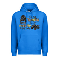 True Royal the best things in life mess up your hair Premium Hoodie - MaliasSmallBusiness