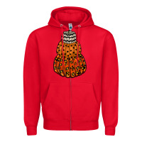 Red pumpkin halloween Zipper Hoodie - RacoonDesign