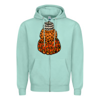 Seafoam pumpkin halloween Zipper Hoodie - RacoonDesign