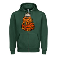 Sports Green pumpkin halloween Zipper Hoodie - RacoonDesign