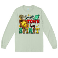 Matcha small town big spirit softball Long Sleeve Tee - Zillion Design Studio
