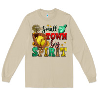 Mushroom small town big spirit softball Long Sleeve Tee - Zillion Design Studio