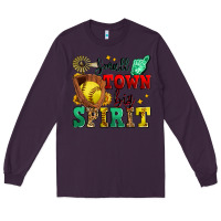 Plum small town big spirit softball Long Sleeve Tee - Zillion Design Studio