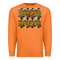 Carrot seamless poultry farm sunflowers chicken coop tumbler Premium Sweatshirt - Artiststas