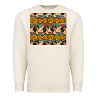 Sandshell seamless poultry farm sunflowers chicken coop tumbler Premium Sweatshirt - Artiststas
