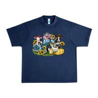 Navy farm animals truck Urban Heavy Tee - Zillion Design Studio