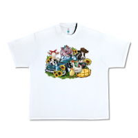 White farm animals truck Urban Heavy Tee - Zillion Design Studio
