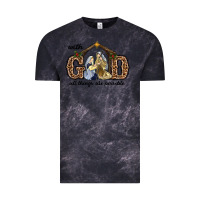 Cloud Black With God All Things Are Possible Vintage Tee - RanaPortraitStore