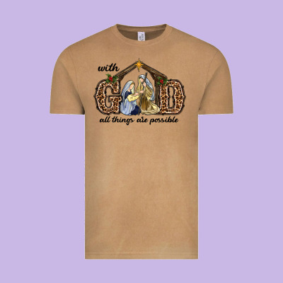 Vintage Tee With God All Things Are Possible