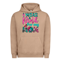 Pigment Burro I Wear Pink For My Mom Urban Hoodie - BundleAndBundleShop