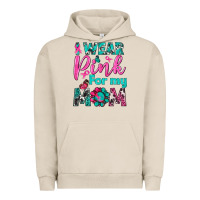 Pigment French Oak I Wear Pink For My Mom Urban Hoodie - BundleAndBundleShop
