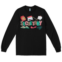 Black secretary Long Sleeve Tee - AdoDesignShop