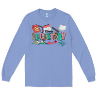 Colony Blue secretary Long Sleeve Tee - AdoDesignShop