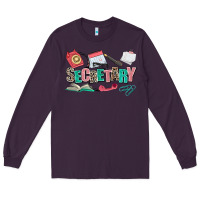 Plum secretary Long Sleeve Tee - AdoDesignShop