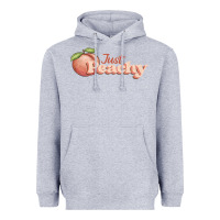 Heather Grey just peachy Heavyweight Hoodie - JahusDesignShop