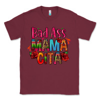 Burgundy bad ass mama cita Classic Tee - CTS Tumbler Store