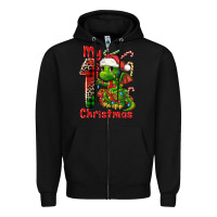 Black my first christmas dragon Zipper Hoodie - FaDigitalArtStudio