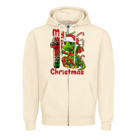 Sandshell my first christmas dragon Zipper Hoodie - FaDigitalArtStudio