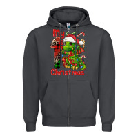 Smoke my first christmas dragon Zipper Hoodie - FaDigitalArtStudio