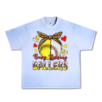 Busy Raising Ballers With Baseball And Softball Urban Heavy Tee | Teevron