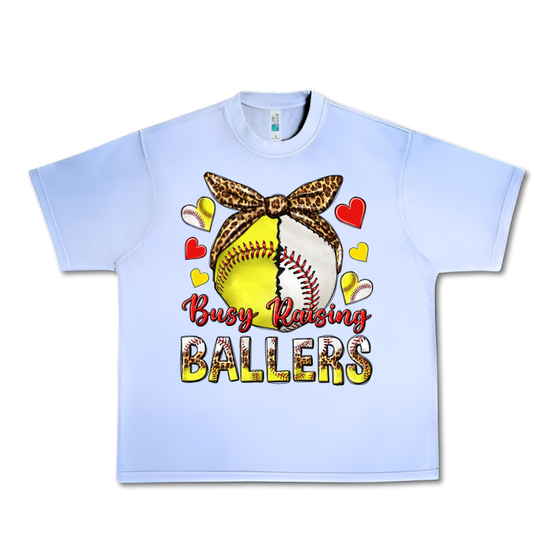 Busy Raising Ballers With Baseball And Softball Urban Heavy Tee by texasbilliewilder | Teevron