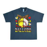Midnight Navy busy raising ballers with baseball and softball Urban Heavy Tee - texasbilliewilder