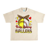 Sandshell busy raising ballers with baseball and softball Urban Heavy Tee - texasbilliewilder