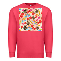 Cardinal back to school seamless pattern 6 (3600x3600) Premium Sweatshirt - AdoDesignShop