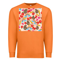 Carrot back to school seamless pattern 6 (3600x3600) Premium Sweatshirt - AdoDesignShop