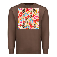 Chestnut back to school seamless pattern 6 (3600x3600) Premium Sweatshirt - AdoDesignShop