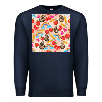 Navy back to school seamless pattern 6 (3600x3600) Premium Sweatshirt - AdoDesignShop