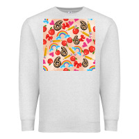 Oatmeal Heather back to school seamless pattern 6 (3600x3600) Premium Sweatshirt - AdoDesignShop