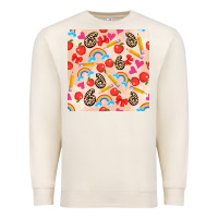 Sandshell back to school seamless pattern 6 (3600x3600) Premium Sweatshirt - AdoDesignShop