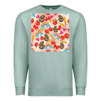 Seafoam back to school seamless pattern 6 (3600x3600) Premium Sweatshirt - AdoDesignShop