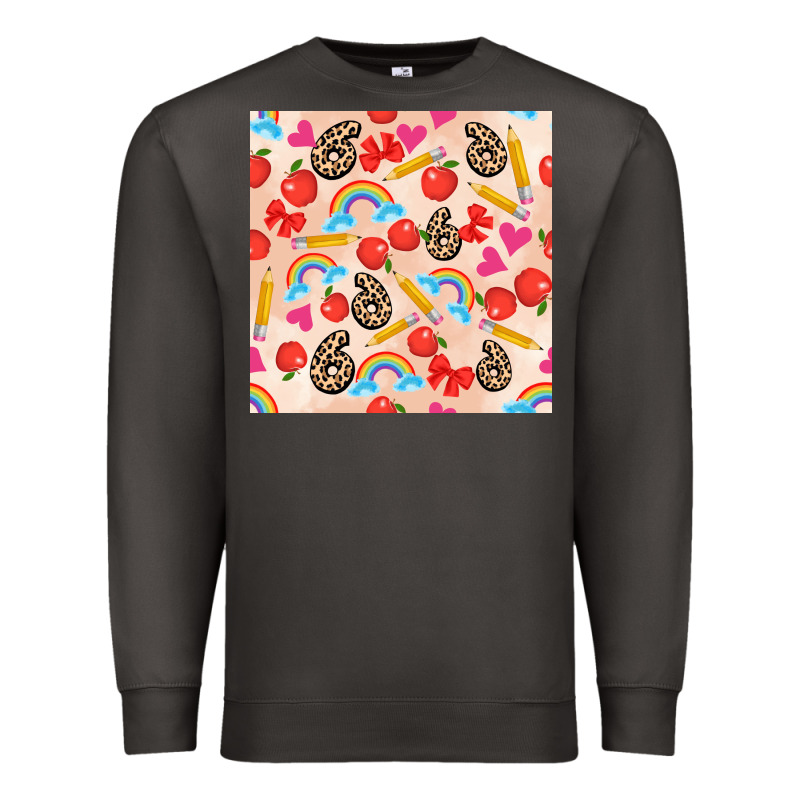 Back To School Seamless Pattern 6 (3600x3600) Premium Sweatshirt by AdoDesignShop | Teevron