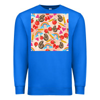 True Royal back to school seamless pattern 6 (3600x3600) Premium Sweatshirt - AdoDesignShop