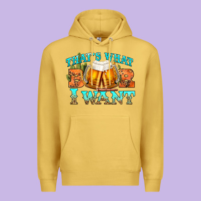 Western Beer Thats What I Want Premium Hoodie Designed By Nancycooperartshop