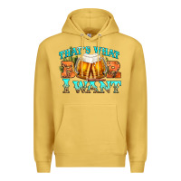 Antique Gold western beer thats what i want Premium Hoodie - NancyCooperArtShop