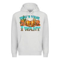 Dove Grey western beer thats what i want Premium Hoodie - NancyCooperArtShop