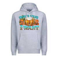 Heather Grey western beer thats what i want Premium Hoodie - NancyCooperArtShop