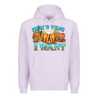 Lilac western beer thats what i want Premium Hoodie - NancyCooperArtShop