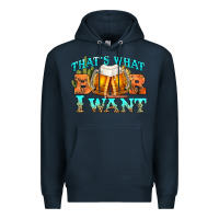 Navy western beer thats what i want Premium Hoodie - NancyCooperArtShop