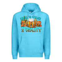 Ocean Blue western beer thats what i want Premium Hoodie - NancyCooperArtShop