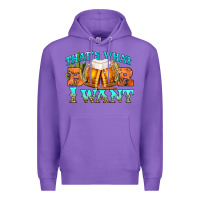 Purple western beer thats what i want Premium Hoodie - NancyCooperArtShop