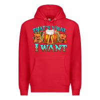 Red western beer thats what i want Premium Hoodie - NancyCooperArtShop