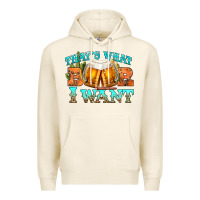 Tofu western beer thats what i want Premium Hoodie - NancyCooperArtShop