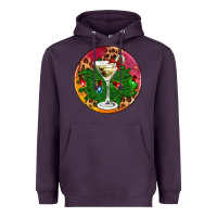 Plum Christmas martini Heavyweight Hoodie - AdoDesignShop