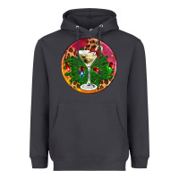 Smoke Christmas martini Heavyweight Hoodie - AdoDesignShop